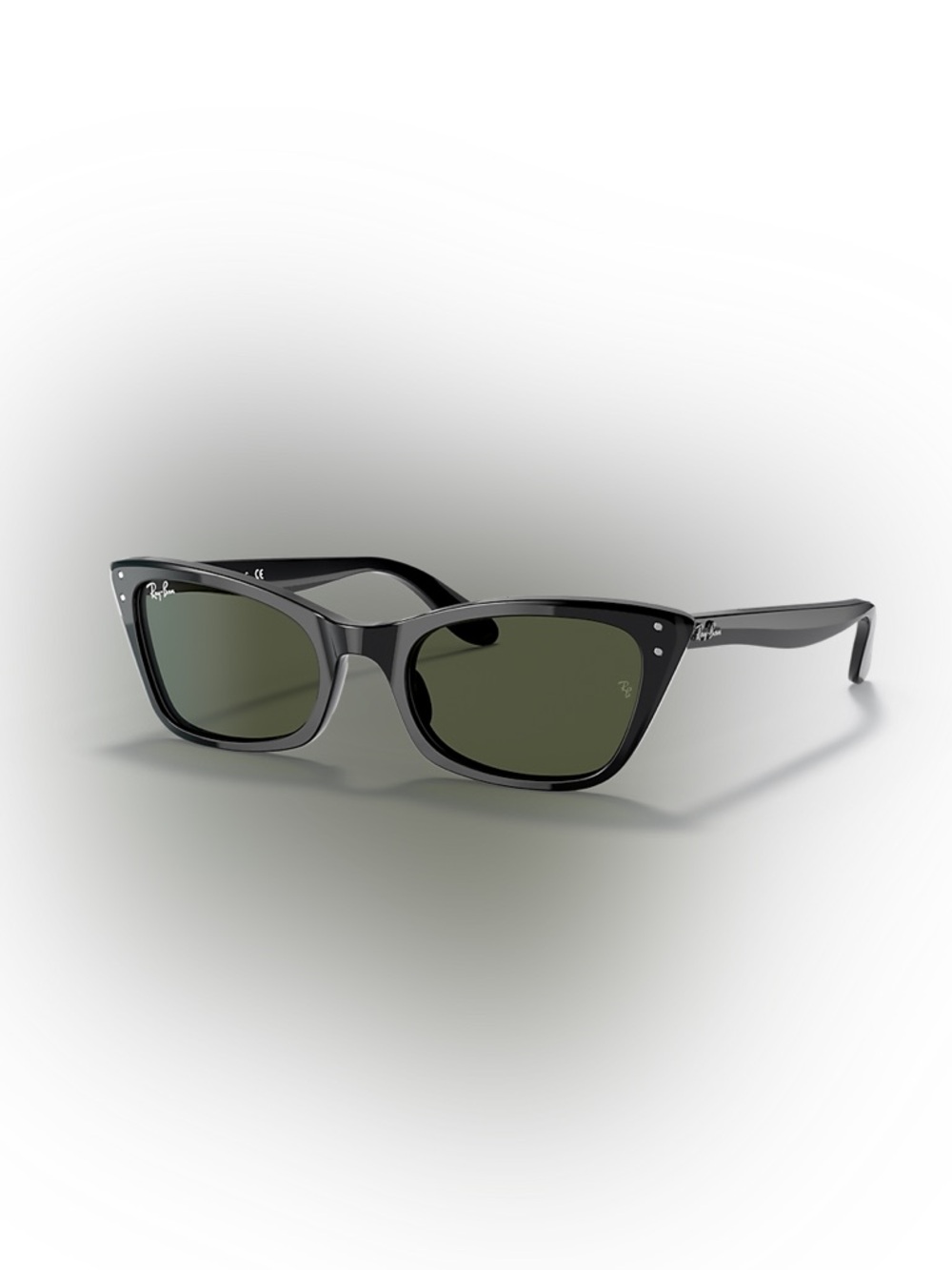 NWOT Ray-Ban Lady Burbank Glasses - Black with Green Lenses - Picture 4 of 14